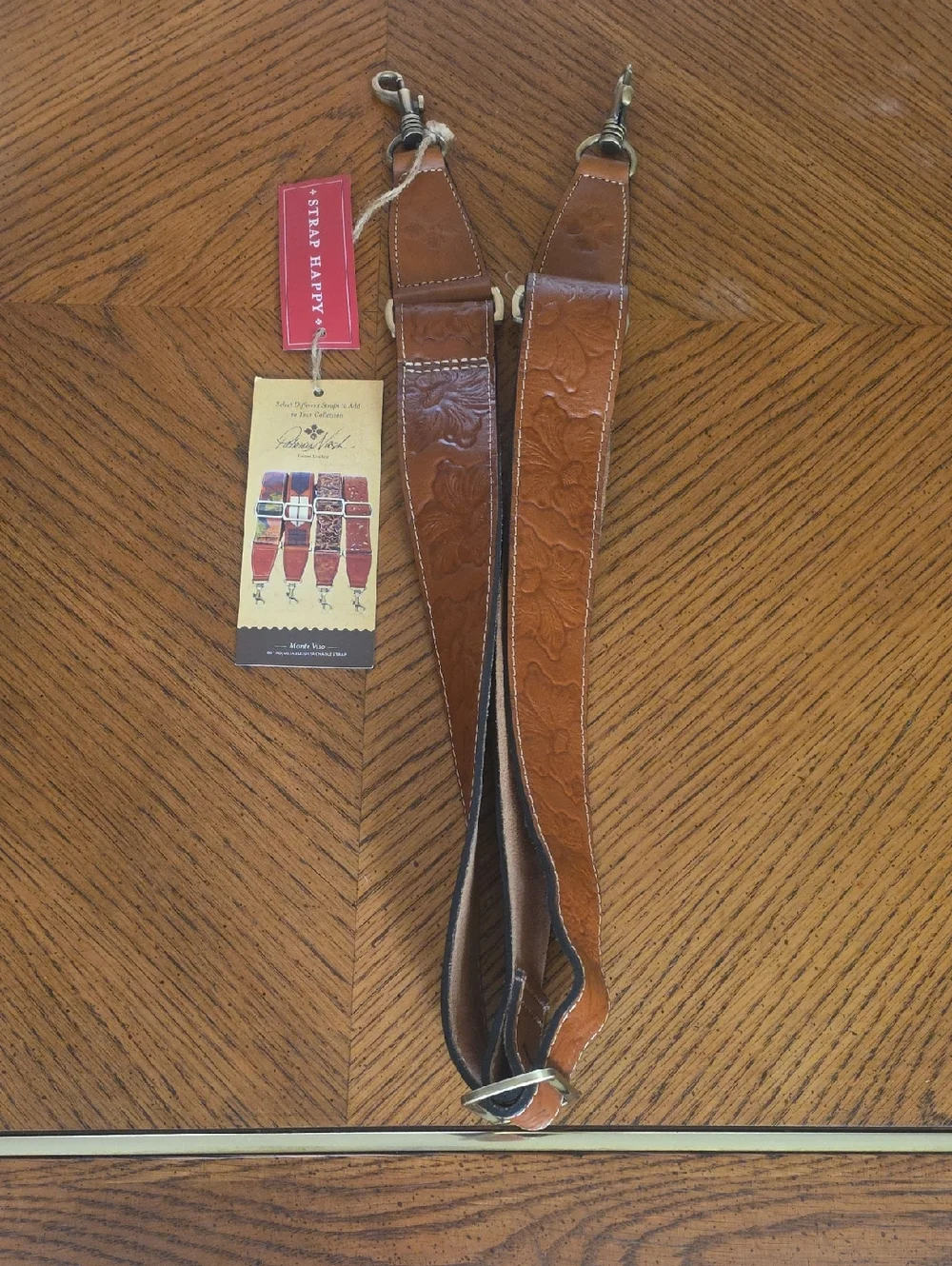 New With Tags! Never Used Strap Happy hand-tooled leather strap by Patricia Nash - Picture 3 of 8